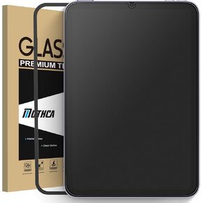 Mothca 1 Pack Matte Glass Screen Protector لـ iPad Mini 8.3 "A17 Pro (2024) و Mini 6 (2021) مع إطار محاذاة ، ومضاد للهروب ومضاد للأفراد ، فيلم زجاجي مقسى لـ iPad mini 7/6 ، على نحو سلس مثل الحرير