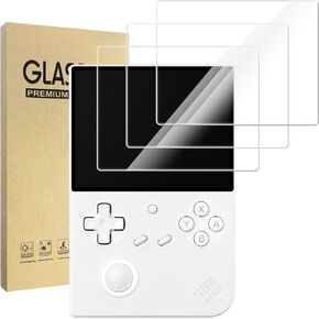 3-Pack Screen Protector Compatible with ANBERNIC RG40XX V Handheld Game Console 4", [HD Clarity] [9 Hardness] [Anti-Scratch] Tempered Glass