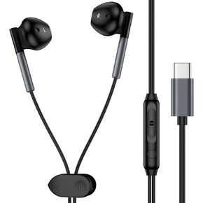 Samsung Earbuds USB C Wired Headphones for Samsung Galaxy A16 5G A35 S25 Ultra S25+ A26 A36 A56 A55 S24 Plus FE A54 S23 S22 A53, Type C Earphone USBC Ear Buds with Microphone Volume Control