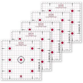 Allen Company Ruger Paper Shooting Targets, 7-Spot Precision Sight-in Grid, 17" Square, 20-Targets Per Pack