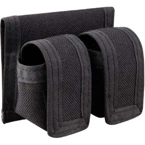 Speedloader Pouch Case Holder Nylon Tactical Double Speedloader Belt Off-Duty Concealed Pouch Case Mag Holder Universal Fit S&W .38 .357 .44 .45 Caliber 5 & 7 Shot