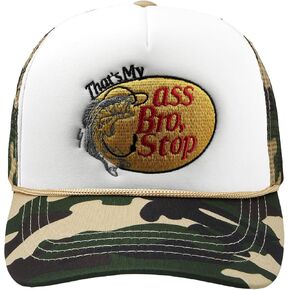 Fish with Hook Print Baseball Cap Trucker Mesh Hat Embroidered Snapback Hat