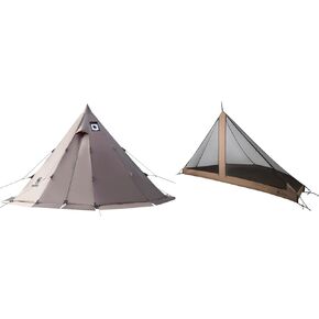 OneTigris Rock Fotress Hot Tent and 2-3 Person Half Dome Mesh Inner Tent Combo