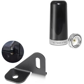 Anina Antenna Mount Driver Side for Jeep Wrangler JL JLU & Jeep Gladiator JT, CB GMRS HAM Antenna Mount Mounting Bracket 3DB Gain GMRS Antenna NMO Mount, Dual-Band UHF VHF 136-174MHz 400-470MHz