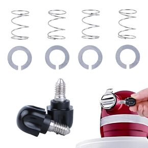 2Pack Mixer Knob Thumb Screw Attachment and 4Pack Stainless Steel Spring and Washer Kit Compatible With Kitchenaid Mixer Parts Accessories