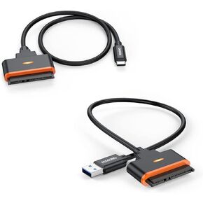 Femoro Sata to USB Bundle SATA إلى محول USB C ، نوع USB C إلى 2.5 '' cable cable cable الخارجي الخارجي Thunderbolt 3 & 4 متوافق مع SSD HDD WD MacBook Pro/Air
