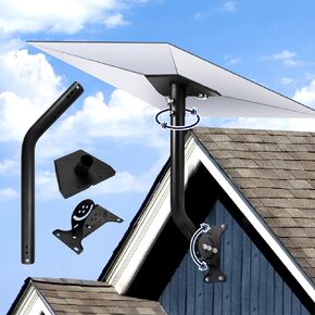 Starlink Mount for Gen 3, Adjustable Starlink Gen 3 Mount Starlink Gen 3 Internet Kit Satellite Mount Starlink Pole Mount for Flat Roofs, Pitched Roofs, Facades, Balconies or Terraces