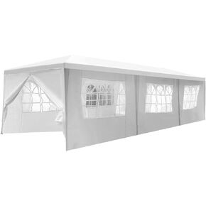 FDW 10'x30' Canopy Tent, Outdoor Wedding Tent Water-Proof Party Tent with 8 Removable Walls for Parties Wedding Camping