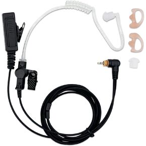 SL300 Earpiece with Mic Compatible for Motorola Walkie Talkie Radios TLK-100 TLK-110 SL-300 SL7550 SL7550e SL-3500e TLK100 TLK110, Acousic Tube Headset