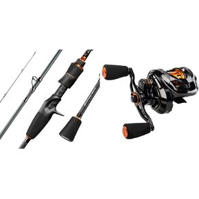 KastKing Zephyr Bait Finesse Fishing Rod,6'3", Fast, Ultra Light & KastKing Zephyr Bait Finesse Baitcasting Reel, Right Hand