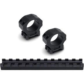 Monstrum Picatinny Rail Mount for Marlin 336/1894/1895 | 0 MOA | Precision Picatinny Scope Rings | 1 inch Diameter/High Profile | Bundle