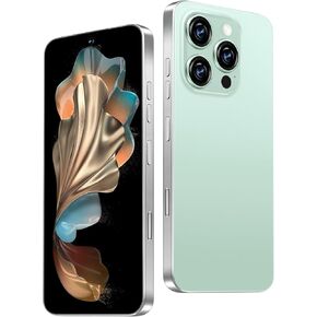 I16 PROMAX Unlocked Phone,8+256GB Smartphone, Android 13.0, Long Battery Life 7000mAh,6.99" Display 68+108MP Zoom Camera,with Dual SIM, Fingerprint Lock, Face ID (Pink)