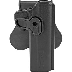 BOOMSTICK Glock Swivel Paddle Holster - Tactical Right-Hand Quick Draw, 360° Adjustable, Fits 1911 Pistols, Lightweight, Black
