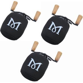 MIZUGIWA Neoprene Reel Cover,Round Baitcasting Reels Cover, Fit for 50 100 200 300 400 800 1000 2000 3000 4000~10000 Conventional Reels, S/M/L/XL Size