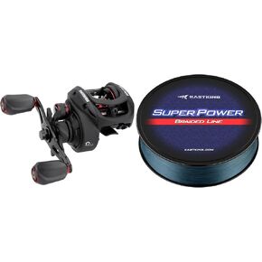 KastKing Brutus Baitcasting Fishing Reel & KastKing Superpower Braided Fishing Line