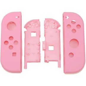 L R Full Housing Shell Case Cover with Frame Colour Replacement for Nintendo Switch NS Joy-Con Controller 1 (Pink)
