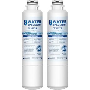 Waterspecialist DA29-00020B Refrigerator Water Filter, Replacement for Samsung DA29-00020A/B, HAF-CIN/EXP, DA29-00020B-1, RF25HMEDBSR, RF28HMEDBSR, RS25J500DSR&More Models, 2 Carbon Filters