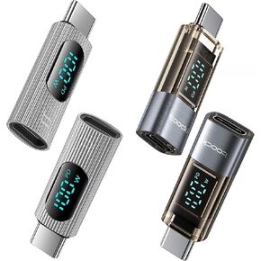 100W USB C adapter (Silver) 100W USB C adapter (Tranparent)