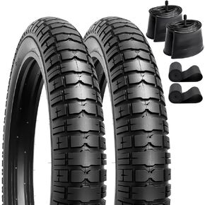 YUNSCM 2-PCS 26" X 4.0" Heavy Duty Fat E-Bike Tires 26 x 4.0/98-559 60TPI and 26" Heavy Duty Bike Tubes Schrader Valve Compatible with 26x4.0 26X4 All-Terrain Bicycle Tires and Tubes (Y-843)