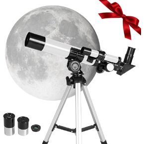 Astronomical Telescope for Kids & Beginners, 40mm Waterproof Magnification High-Definition Monocular Telescope with Tripod for Moon Watching Birds Beach Travel Science Gifts