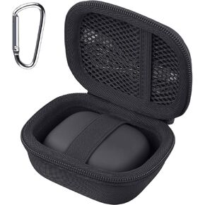CO2CEA CASE FOR BEATS Powerbeats Pro 2 مع مقطع Carabiner ، صندوق تخزين أذن مقاوم للصدمات - غطاء سفر واقعي لـ PowerBeats Pro 2 Wireless Bluetooth أذن (Jet Black Case)