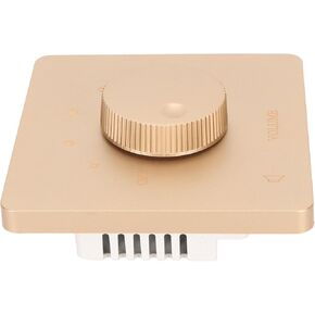 Home Wall Mount Volume Control, Professional 5 Gears Tuning Knob 50w Wall Speaker Volume Control Channel Speakers Controller(Golden)