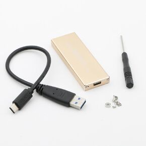 USB 3.1 Type C to M.2 NGFF SATA SSD Hard Disk Case Enclosure 6Gbps SATA 3.0 for 2230/2242/2260