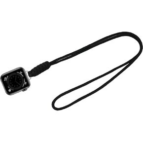 Compatible with Apple Watch Necklace Adapter Pendant, Nylon Weave Chain Compatible with Apple Watch Series 10, Ultra 2, SE, Ultra 9 8 7 6 5 4 38mm 40mm 41mm 42mm 44mm 45mm 46mm 49mm Women Men, Necklace Lanyard Chain Connector for iWatch