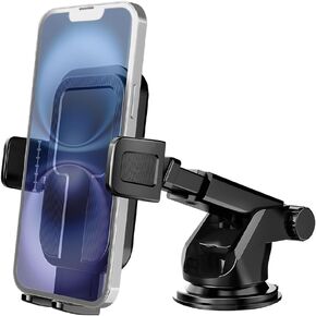 Mandark Car Cell Phone Mount, Rotatable Vehicle Air Vent Cellphone Holder with Suction Cup Base, Hands Free Automotive Smartphones Bracket Accessories, Universal for SUV, Sedan, Truck