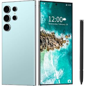 I24 Ultra 5G unlockedSmartphone,6GB+256GB Fully Unlocked Cell Phone for Android 13, 6.8" Unlocked Cell Phone, 6800mAh, 48MP+108MP Dual Camera/Dual SIM/Fingerprint Lock/Face (Blue)
