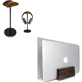 GEVO Desktop Vertical Laptop Stand and Headphone Stand