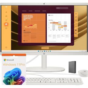 HP - 21.5" Full HD All-in-One - 32GB Memory - 1TB SSD - Intel Celeron - Type-C - Windows 11 - Cashmere White