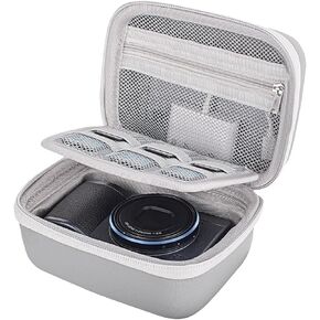 Rieibi Camera Case for Sony ZV-1F/ zv-1 mark ii, for Canon G7X Mark III/ G7X Mark II / SX740 hs,for ricoh GR III,for panasonic zs99,Zipper, accommodate data cables, chargers and other accessories
