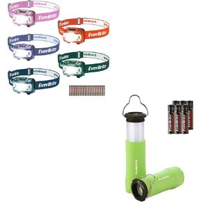 EverBrite 5-Pack Kids Headlamp and 2-Pack 2-in-1 Mini Lanterns and Flashlights