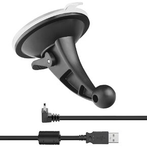 (2PCS)Gonifeto for Garmin GPS Mount,GPS Windshield Suction Cup Mount for Garmin Dezl,Nuvi,17mm Ball Holder for Garmin GPS,GPS Window Bracket Replacement for Garmin Drive,Drivesmart,Zumo,Driveassist,RV