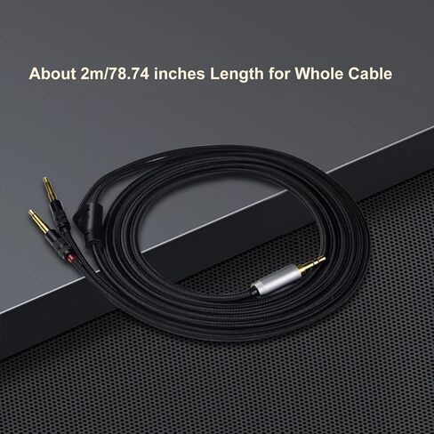 okcsc Dual 3.5mm to 4.4mm Headphone Cable for Sony MDR-Z1R MDR-Z7 MDR-Z7M2 Headphones for beyerdynamic for Denon, FIIO, Arya, SUNDARA, Ananda, 4-Core Nylon Braided OFC Upgrade Cable 6.56FT 4.4MM in Kuwait