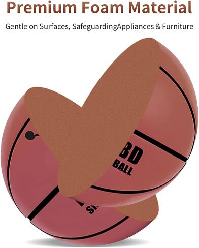 Silent Basketball,Silent Basketball Dribbling Indoor,2024Foam Basketball Silent 7-24cm/9.44in Dunk Basketball Indoor Training （Size:NO.7） in Saudi Arabia