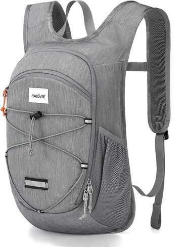 HALOVIE 15L Foldable Hiking Backpack Lightweight Travel Daypack Shoulder Pocket with Chest Strap Small Packable Pack for Walking Women Men (Black) in Kuwait