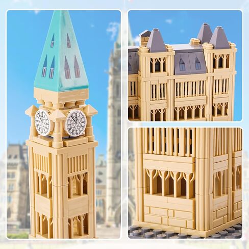 Oichy CN Tower Building Blocks Set, 400 PCS Famous Architecture Model Building Kits Collection Toy Building Sets for Adults and Kids in Saudi Arabia