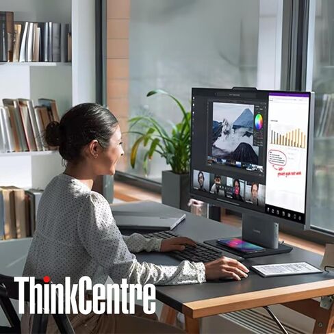 Lenovo ThinkCentre Business All-in-one Computer, 27" FHD IPS Display, 13th Gen Intel Core i5-13420H Processor, 16GB DDR5 RAM, 512GB PCIe SSD, Wi-Fi 6, Webcam, HDMI, USB-C, Windows 11 Pro in Saudi Arabia
