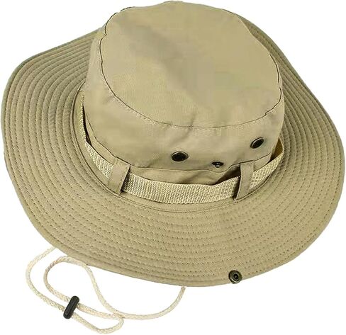 Fishing Sunblock Bucket Hats for Men Women UPF 50+ UV-Protection Cotton Foldable Hiking Garden Safari Beach Boonie Hat in Kuwait