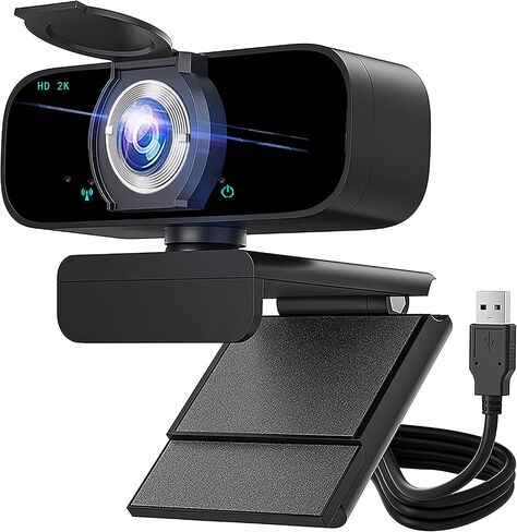 2K Webcam for pc, Plug & Play USB Webcam for Online Classes, Video Calling, Live Streaming in Saudi Arabia