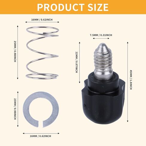 2Pack Mixer Knob Thumb Screw Attachment and 4Pack Stainless Steel Spring and Washer Kit Compatible With Kitchenaid Mixer Parts Accessories in Saudi Arabia