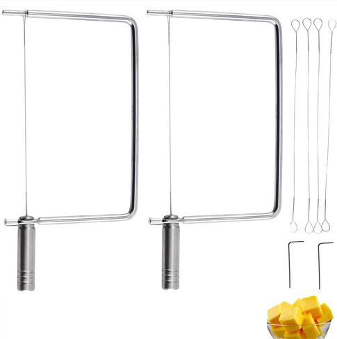Cheese Slicer Accessories Cheese Cutter Stainless Steel Components - Great for Making Giftable Cheese Cutting Boards with This Cheese Slicer Kit (Stainless Steel Handle,1) in Saudi Arabia