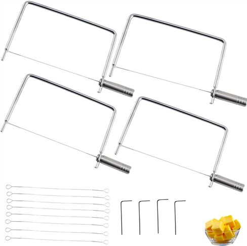 Cheese Slicer Accessories Cheese Cutter Stainless Steel Components - Great for Making Giftable Cheese Cutting Boards with This Cheese Slicer Kit (Stainless Steel Handle,1) in Saudi Arabia