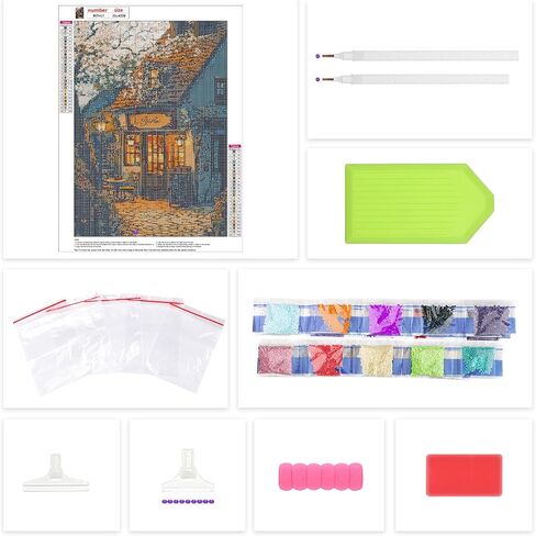 Lxmsja Yin Yang Diamond Art Kits for Adults, Moon DIY Full Drill Diamond Painting Kits for Beginners, 5D Gem Art Crafts for Adults, Home Wall Decor 12x16 inch in Saudi Arabia