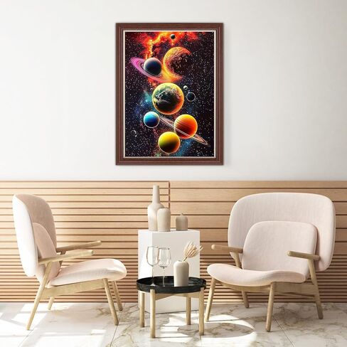 Lxmsja Yin Yang Diamond Art Kits for Adults, Moon DIY Full Drill Diamond Painting Kits for Beginners, 5D Gem Art Crafts for Adults, Home Wall Decor 12x16 inch in Kuwait