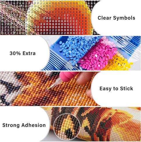 Lxmsja Yin Yang Diamond Art Kits for Adults, Moon DIY Full Drill Diamond Painting Kits for Beginners, 5D Gem Art Crafts for Adults, Home Wall Decor 12x16 inch in Kuwait