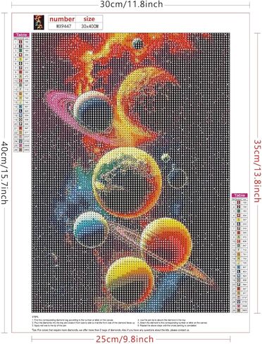 Lxmsja Yin Yang Diamond Art Kits for Adults, Moon DIY Full Drill Diamond Painting Kits for Beginners, 5D Gem Art Crafts for Adults, Home Wall Decor 12x16 inch in Kuwait