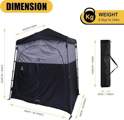 CDEN Camping Shower Tent, Outdoor Shower Enclosure, Camping Shower, Outdoor Bathroom, Pop Up Changing Tent, Oversize in Saudi Arabia